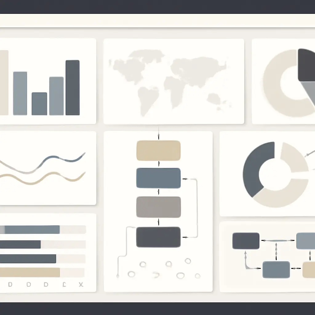 Editorial dashboard visualizing automation workflows