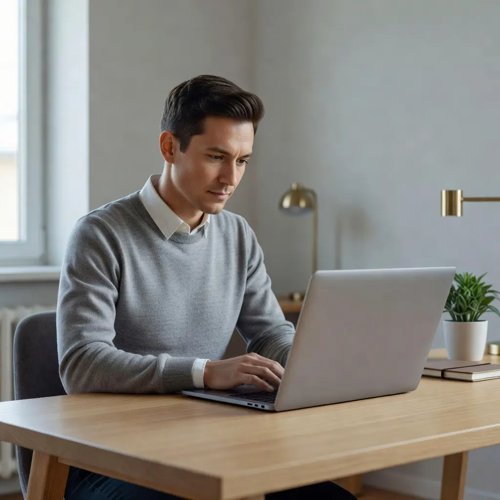 A person carefully reviewing online casino bonus terms and conditions on a laptop before claiming free spiny zdarma